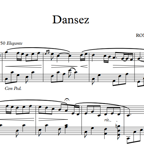 Dansez sheet music