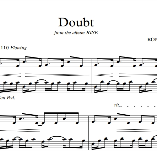 Ron Adelaar - Doubt sheet music