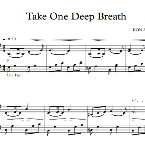 Take One Deep Breath sheet music