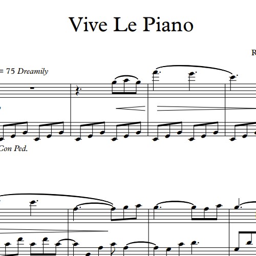 Vive Le Piano sheet music